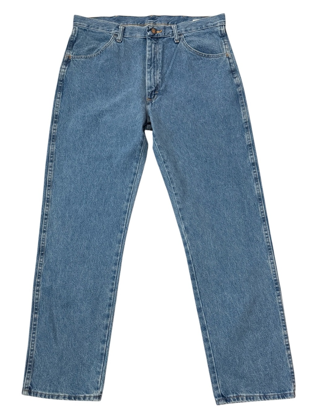 NWT Rustler by Wrangler Regular Fit Straight Leg Jeans Men’s 36x32 100% Cotton